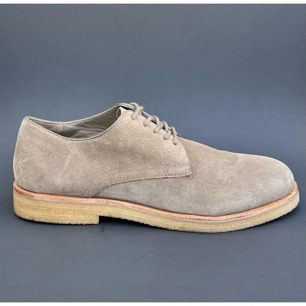 VINCE Westwood Plain Toe Tan Suede Derby Shoes Men’s Size 11 US